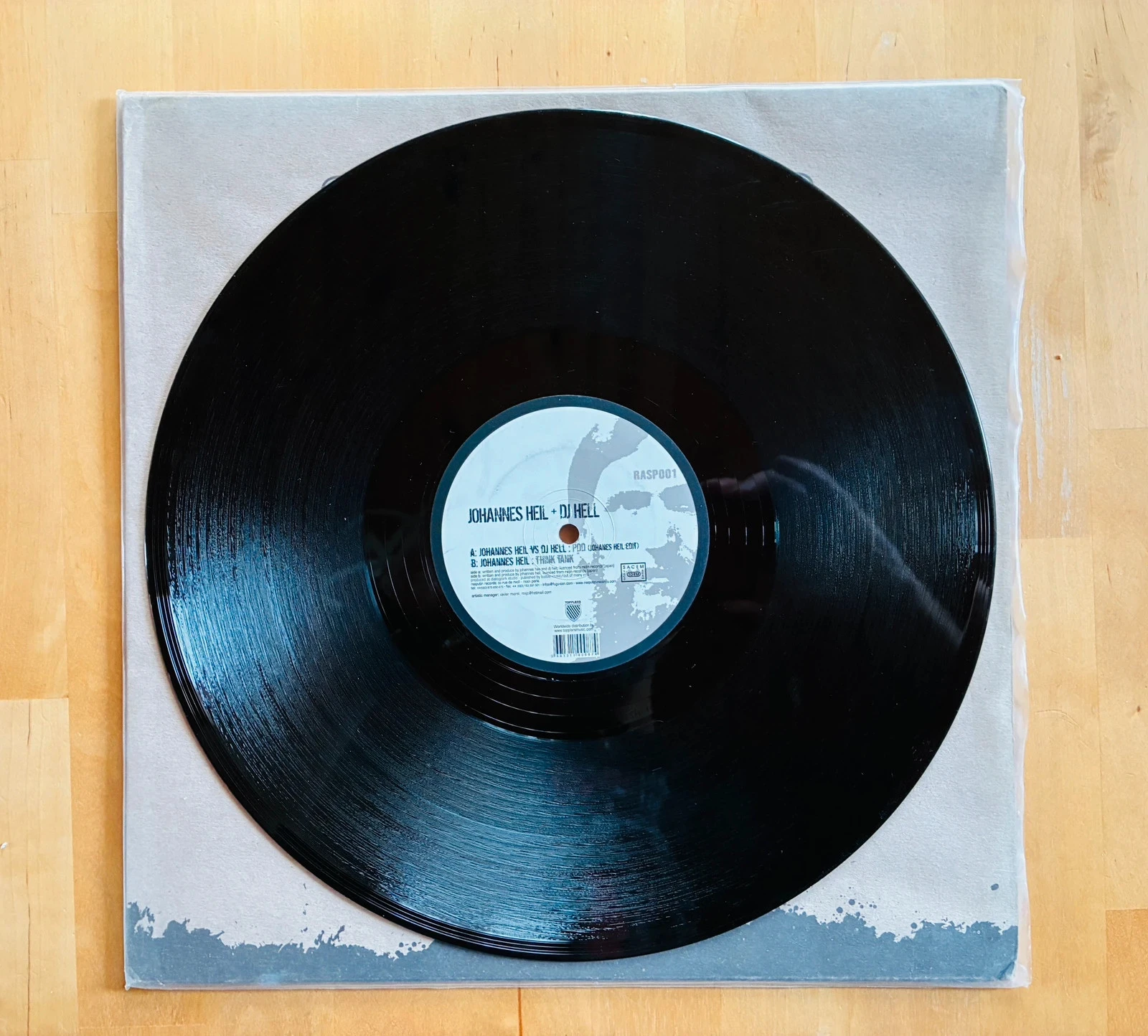 Disco de vinil maxi 45T DJ Hell/Johannes Heil: PDD/Think Tank. – photo 2